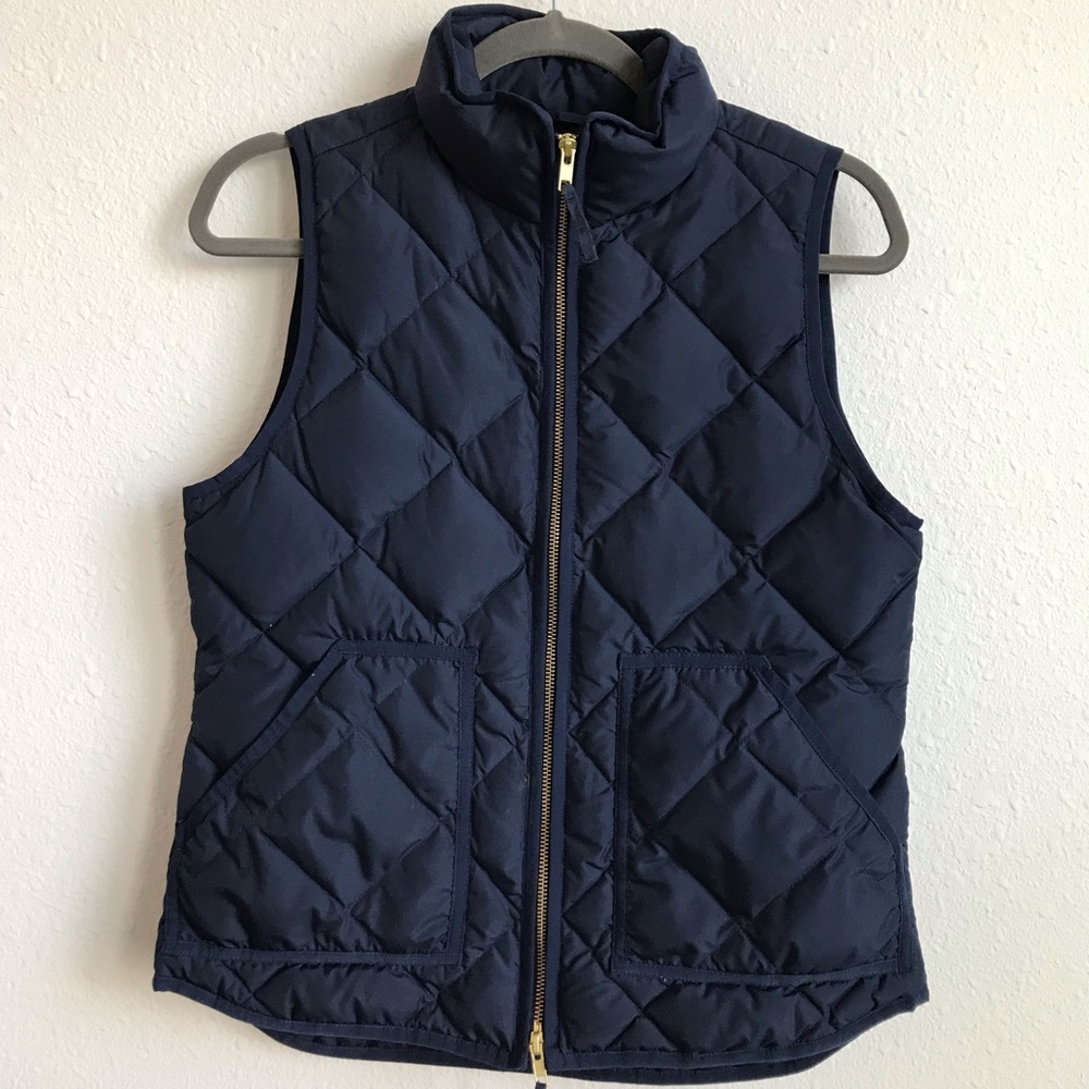 J Crew navy quilted best size S